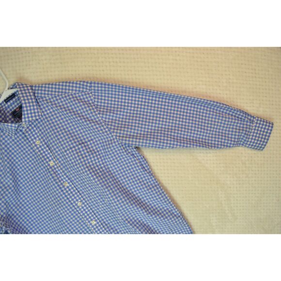 Vineyard Vines Men's XL Cooper Premium 120's Blue Checkered Button Down Shirt - Picture 4 of 12